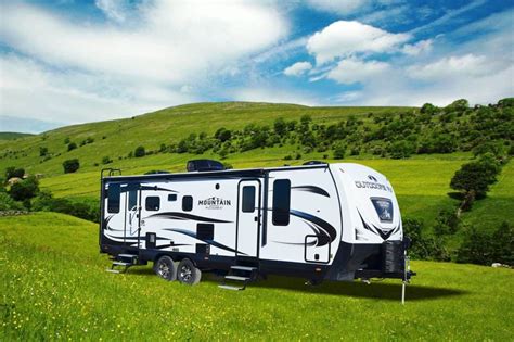 Outdoors rv. The Outdoors RV Mountain Series is a versatile line of travel trailers and fifth wheels built for people that want to camp anywhere from state and national parks and RV parks to off-grid. It comes standard with large holding tanks, energy-saving LED lights, and dual propane tanks. It comes solar-ready for up to 510W on the roof and a door-side ... 
