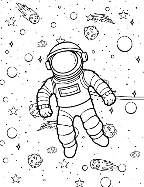 Outer Space Coloring Sheets