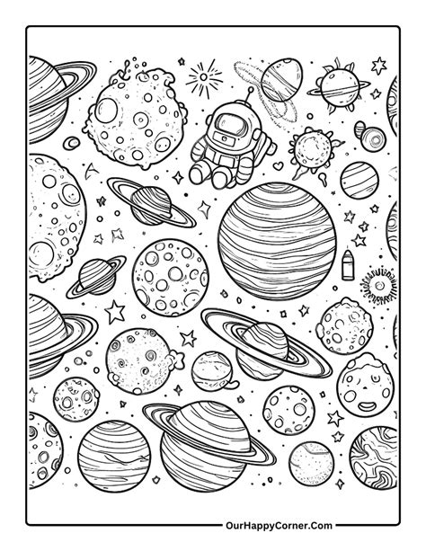 Outerspace Coloring Pages