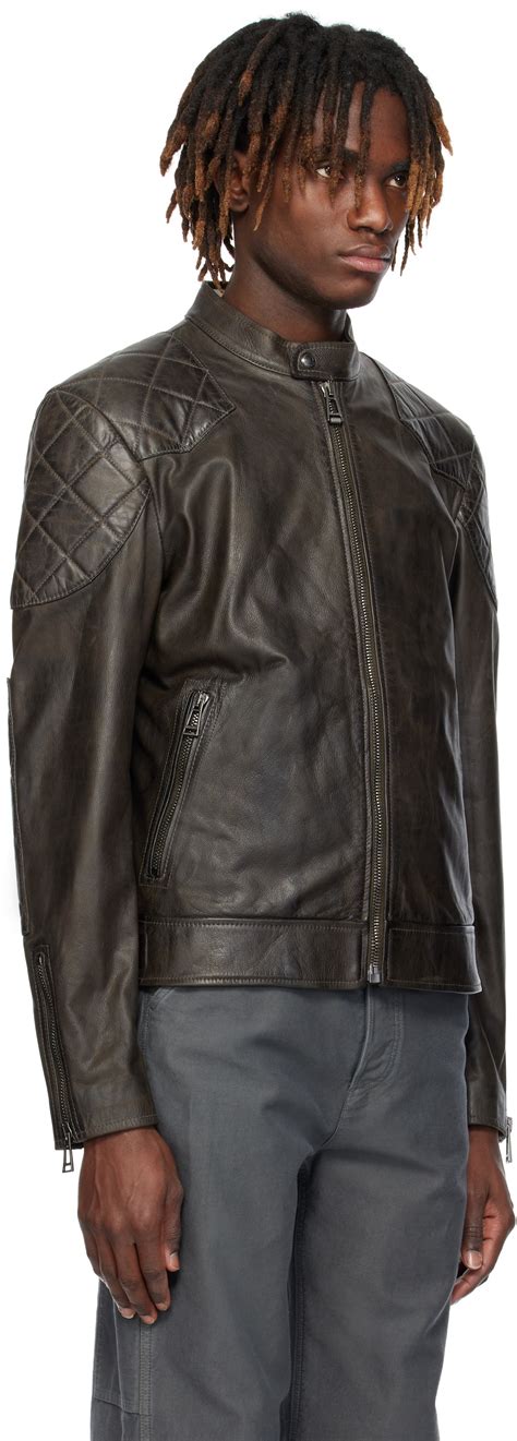 Outlaw leather jacket belstaff.  Quilted detailing throughout.  Similar prod...