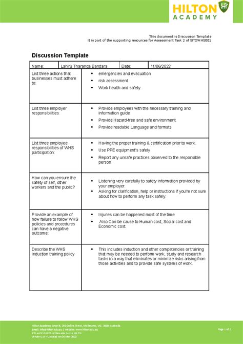Outline Discussion Guide Welcome Library Support Services
