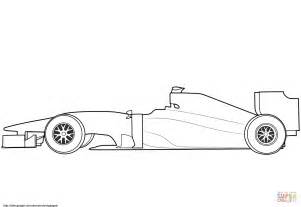 Outline F1 Car Drawing