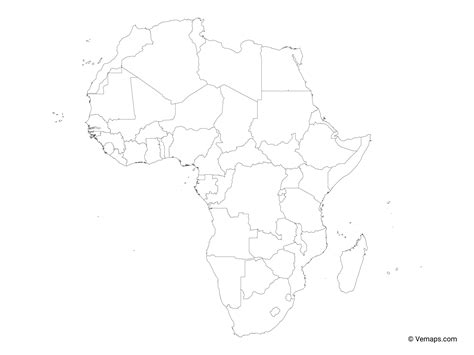Outline Map Of Africa Hd With Africa Map Template Best Photos Template