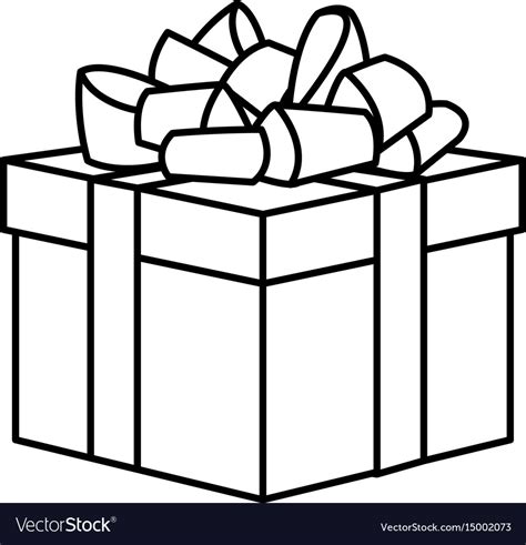 Outline Of A Gift Box