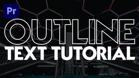 Outline Text Tutorial YouTube