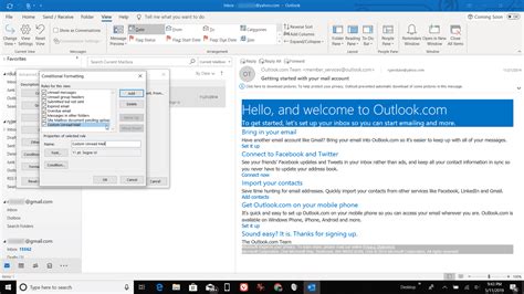 Outlook 2024 - Read / Unread colors grayed out for Inbox only