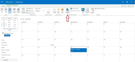 Outlook Claander Button N Bottom Gone Example Calendar Printable