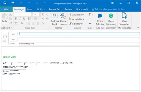 Outlook Make An Email Template