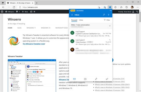 Outlook Notification Extension for Edge Chromium Browser