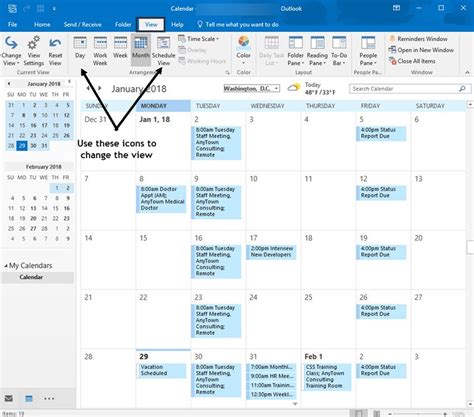 Outlook View Calendar
