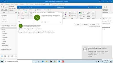 Outlook Voting buttons in Office 2016 / 365 / 2024 …