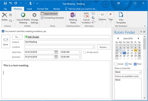 Dec 17, 2017 · Next, click the plus icon to create a new meeting room. 3. Configure your new meeting room. Name: You will need to give it a name. This is the name that will be displayed in your Outlook calendar. . 