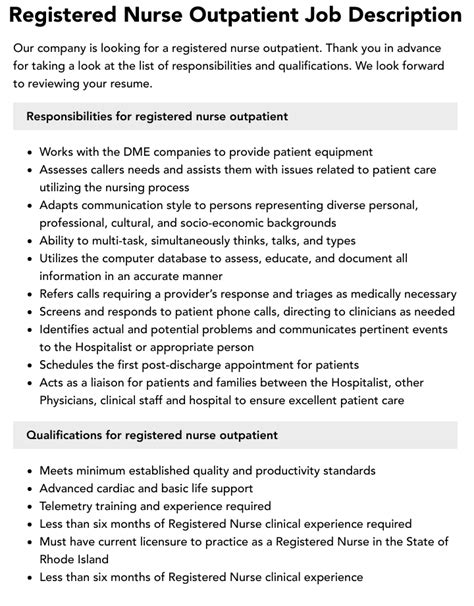 Outpatient surgery rn jobs. The ACC RN is responsible and accountable for all elements of the nursing process when providing and/or supervising direct patient care for ambulatory surgery… Posted Posted 11 days ago · More... View all US Veterans Health Administration jobs in Charleston, SC - Charleston jobs - Registered Nurse jobs in Charleston, SC 
