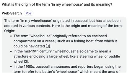 Outside My Wheelhouse explanation, meaning, origin - The Biggest …