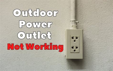 Outside outlet not working. Dec 4, 2021 ... In this Weekend Warrior video you'll see how to replace an outdoor GFCI outlet. My GFI outlet stopped working, and after trying the usual ... 