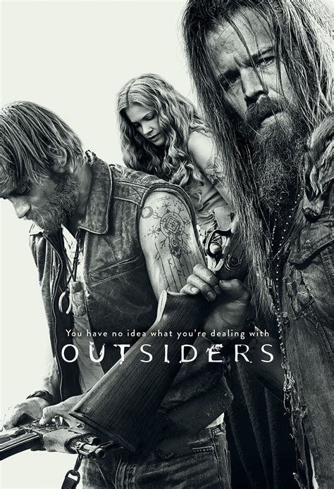 Outsiders series. Outsiders is a TV series about a family of mountain dwellers who fight for their land and way of life against outsiders and law enforcement. The show ran for two seasons on WGN America from 2016 to 2017 and stars David Morse, Ryan Hurst, Kyle Gallner and others. 