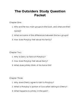 Outsiders study guide packet answer key. - Great gatsby study guide answers chapter 8.