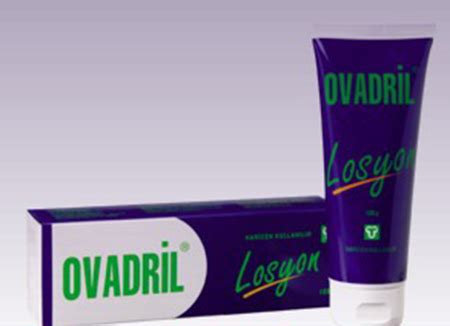 Ovadril losyon vajinaya sürülürmü .