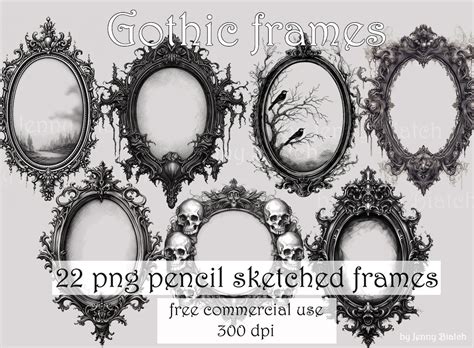 Oval Gothic Frames - Etsy