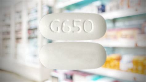 Oval white pill g650. 