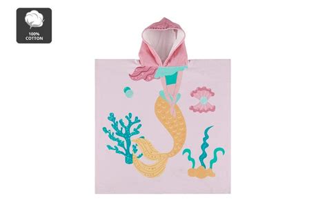 Ovela Mermaid Hooded Kids Beach Towel - Kogan Australia