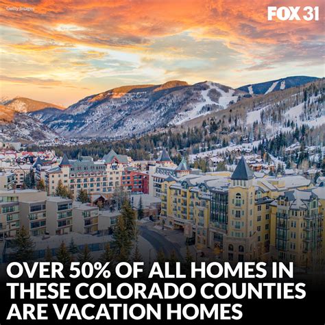 Over 50% of all homes in these Colorado counties are vacation homes