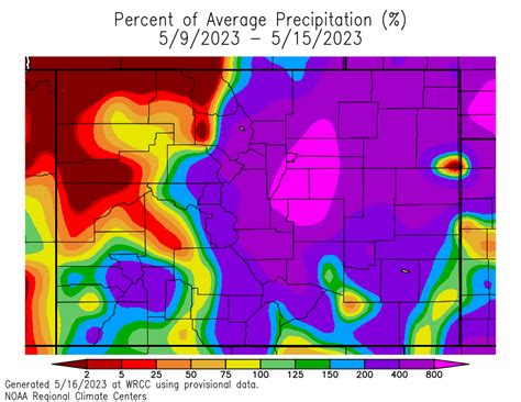 Over 800% of average precipitation measured in parts of Colorado