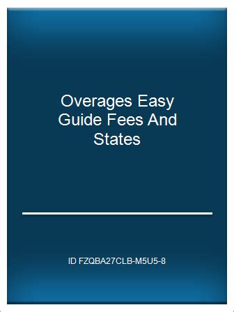 Overages easy guide fees and states. - Philips gogear raga mp3 player manual.