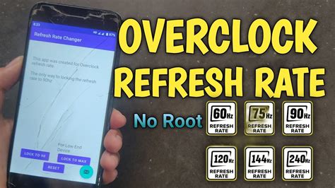Overclock phone refresh rate.  Working on my Mi9.  If you want to overclock your andro...