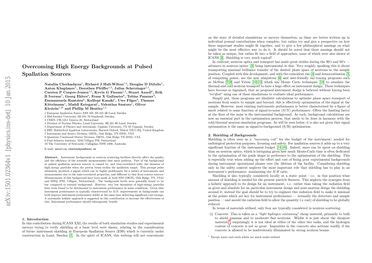 Overcoming High Energy Backgrounds at Pulsed Spallation Sources