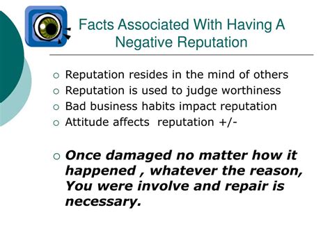 Overcoming the Negative Reputation