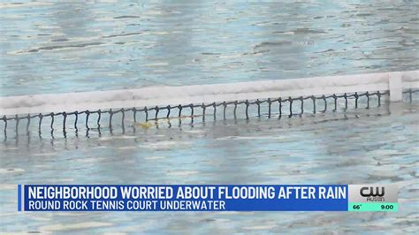 Overflowing pond worries Round Rock neighborhood after recent rain