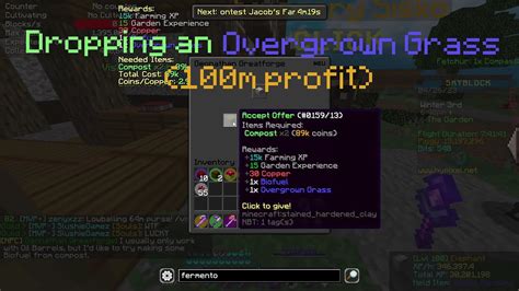 Apr 16, 2023 · Furthermore, the reason their prices started so high is because of how insanely difficult they are to obtain and the high demand for them. Getting an overgrown grass requires an average of 1000 visitors just to spawn. Getting burrowing spores required you to farm one of the hardest to build farm crops in skyblock. . 