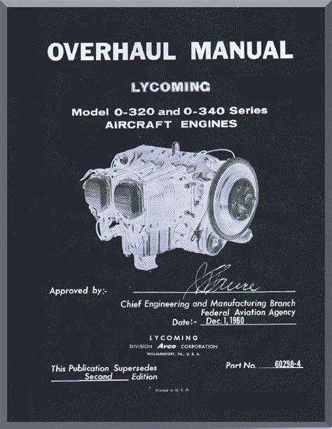 Overhaul manual for lycoming o 320. - Laboratory manual by khanna and justo.