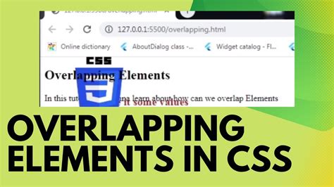 Overlap Elements with CSS - TutorialsPoint