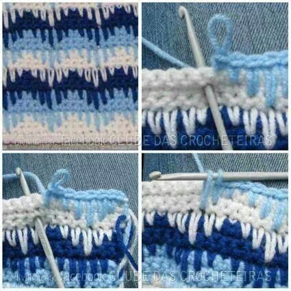 Overlapping Crochet Stitc