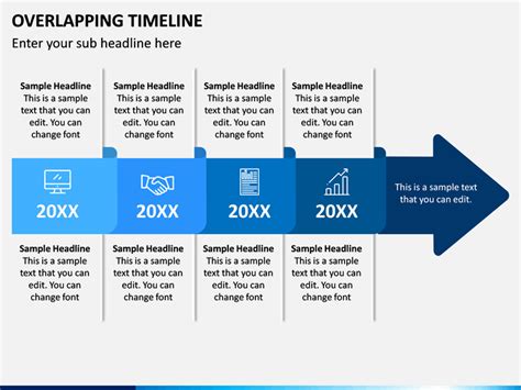 Overlapping Timeline PowerPoint Template SketchBubble
