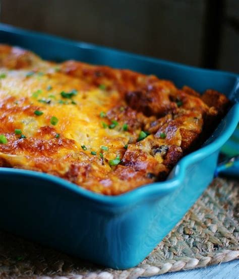 Overnight Sausage Breakfast Casserole with Croutons