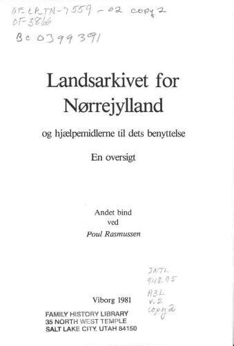 Oversigt over fæste  og skiftearkivalier i landsarkivet for nørrejylland. - Dialogos en el pais de los iberos.