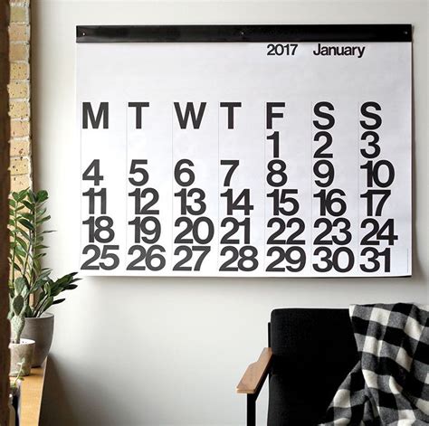 Oversized Calendar