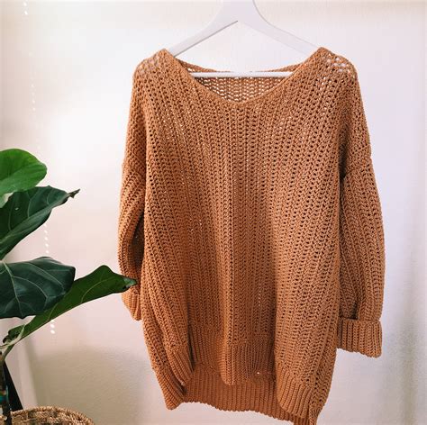 Oversized Sweater Crochet Pattern Free