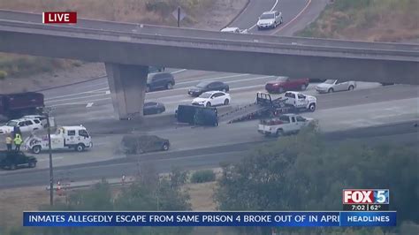 Overturned vehicle prompts freeway lanes to close near La Mesa