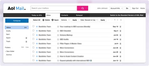 Overview of AOL Mail. 