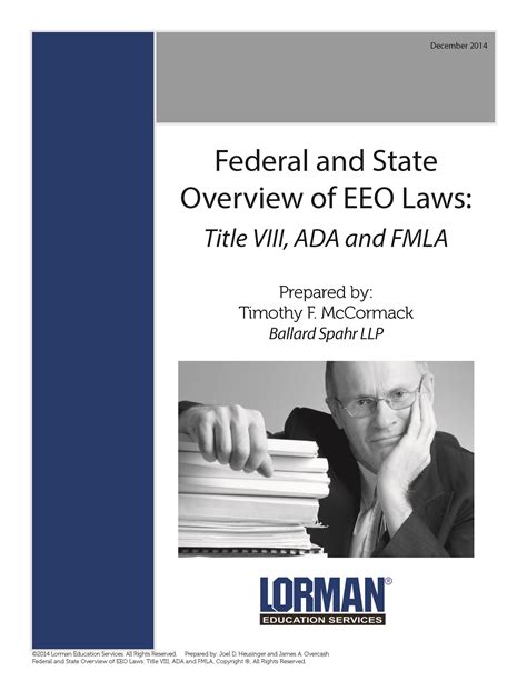 Overview of EEO Laws: Title VII, ADEA, ADA - Lorman