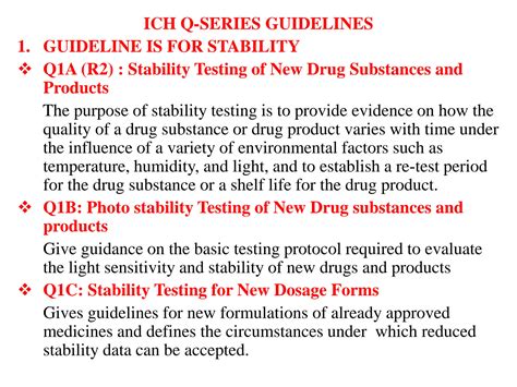 Overview of the ICH Guideline Series: What Pharmacists Need to …