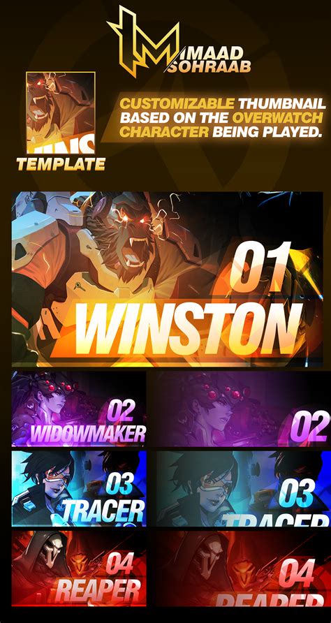 Overwatch Thumbnail Template
