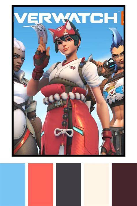 Overwatch color code.  Each team has a primary color, secondary color, and t...