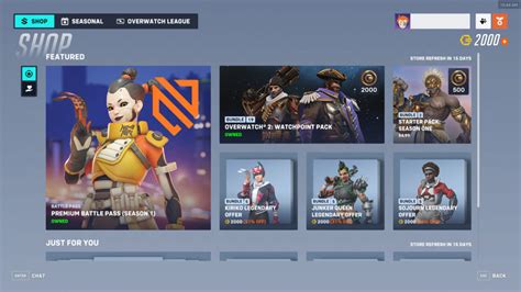 Overwatch shop unavailable. Select the Shop from the main menu. Click the Overwatch League button on the top-left of the screen. Chose the OWL skin you want to buy. It's important to note that you're technically getting ... 