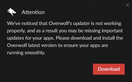 Overwolf installer not working. 8.  This issue may also be caused by a missi...