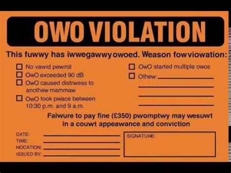 OwO Violation - YouTube